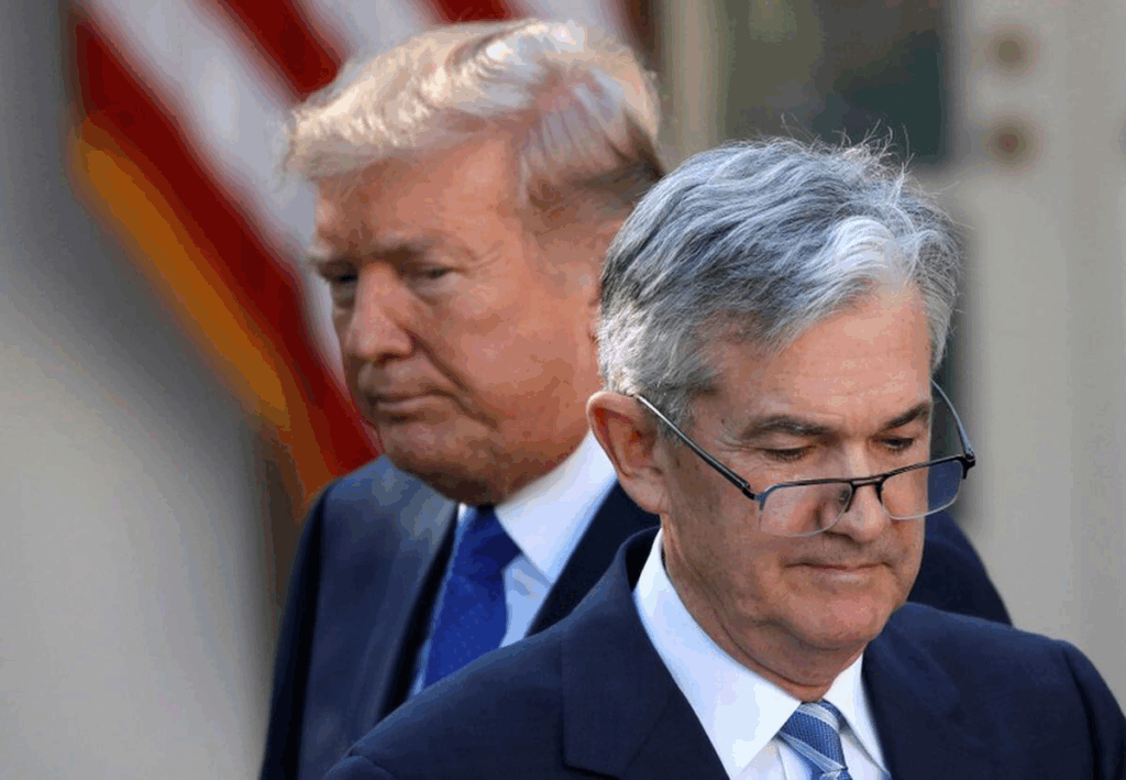 Donald Trump dan Jerome Powell President the Fed